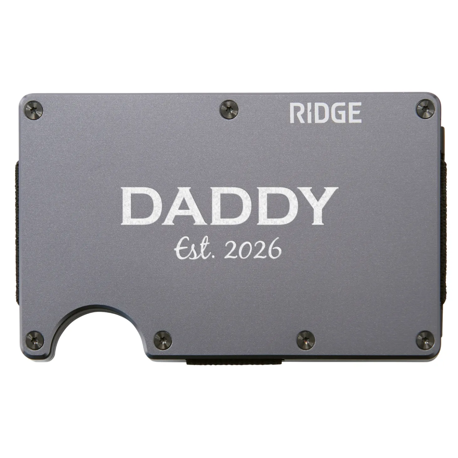 Ridge® Engraved Wallet Title + Message