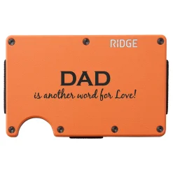 Ridge® Engraved Wallet Title + Message