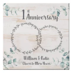 Rings of Love Anniversary Canvas