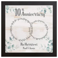 Rings of Love Anniversary Canvas