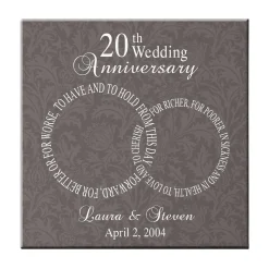 Rings of Love Anniversary Wall Art