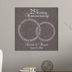 Rings of Love Anniversary Wall Art