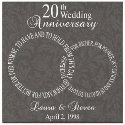 Rings of Love Anniversary Wall Art