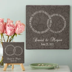 Rings of Love Canvas