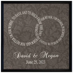 Rings of Love Canvas