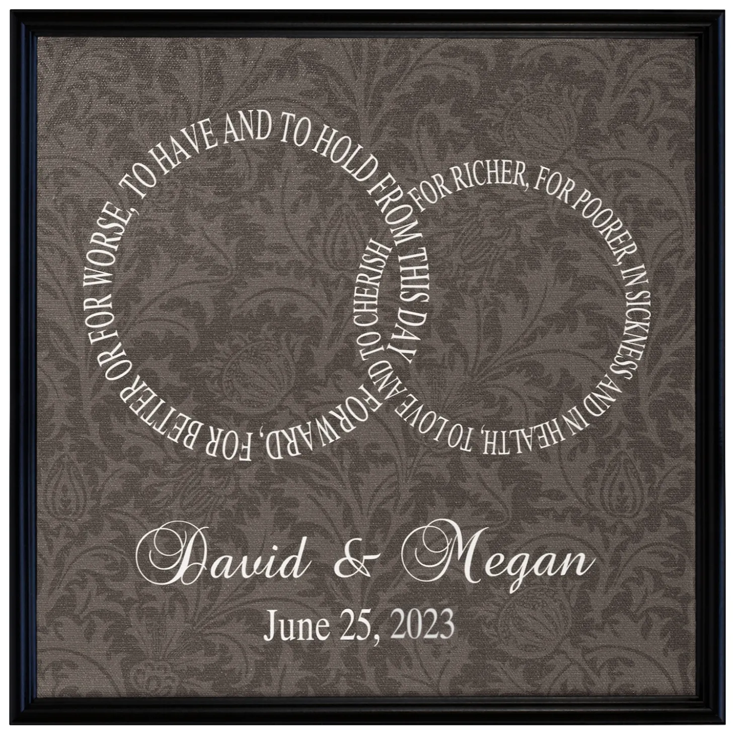 Rings of Love Canvas
