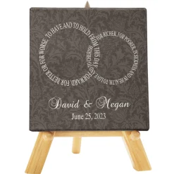 Rings of Love Canvas