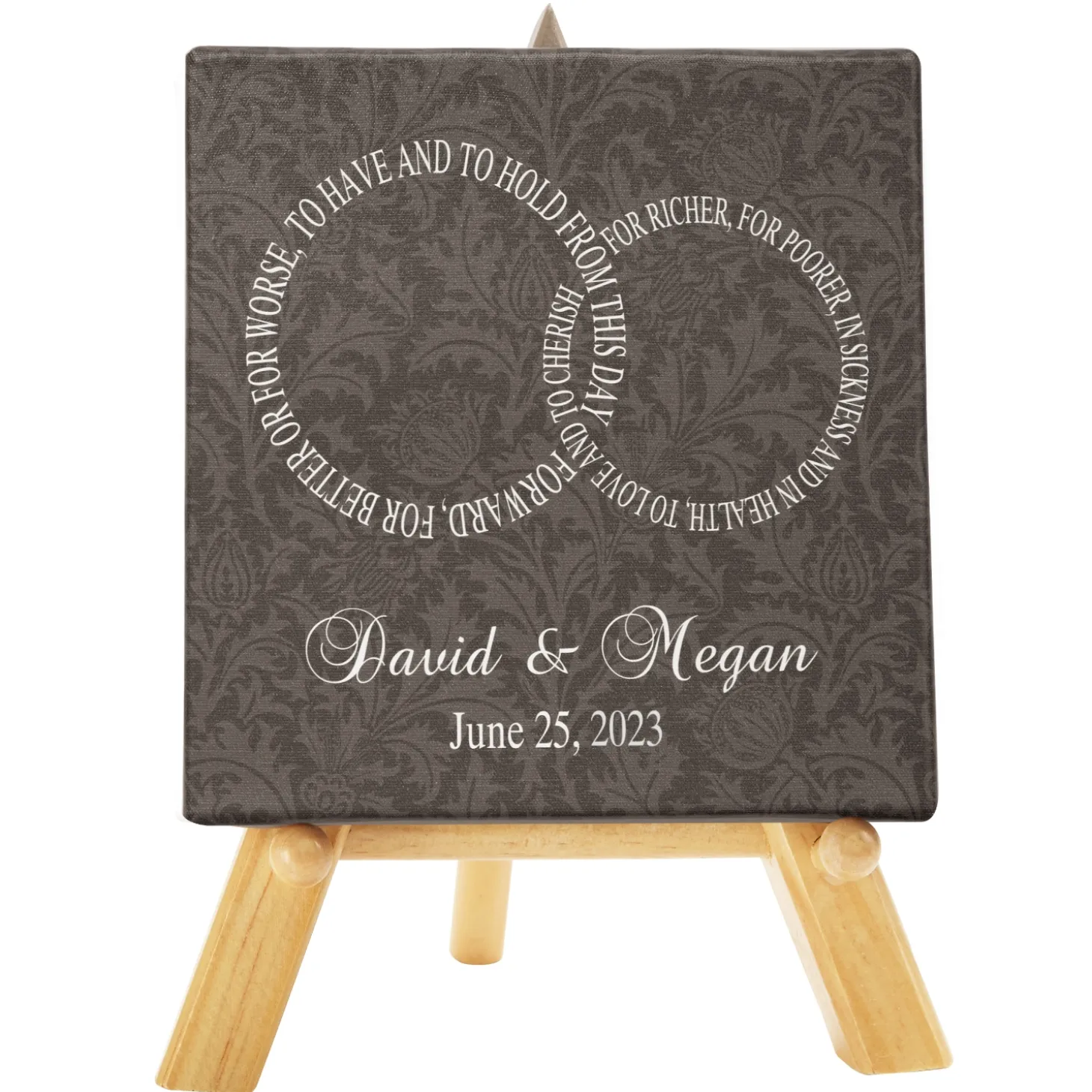 Rings of Love Canvas