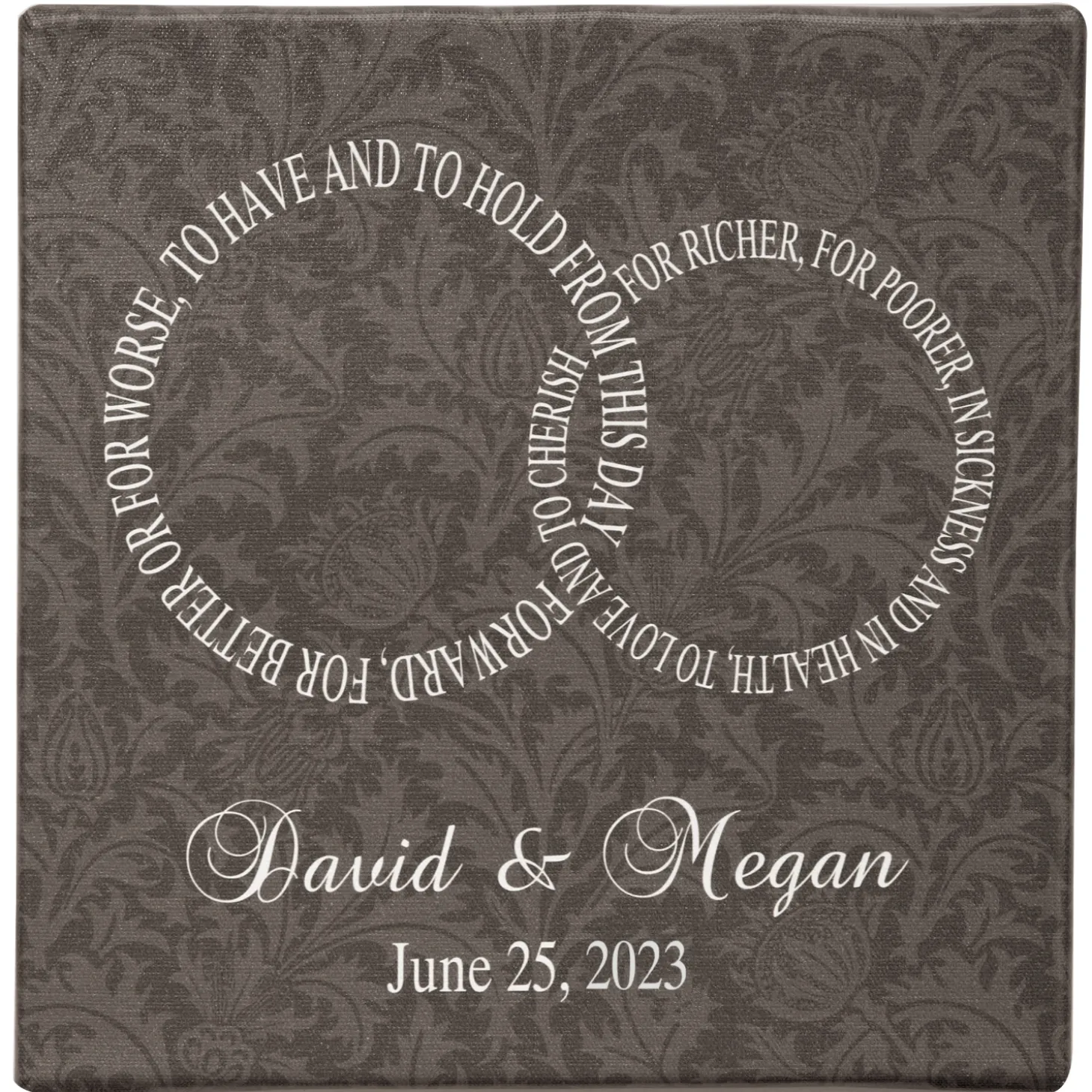 Rings of Love Canvas