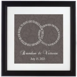 Rings of Love Canvas
