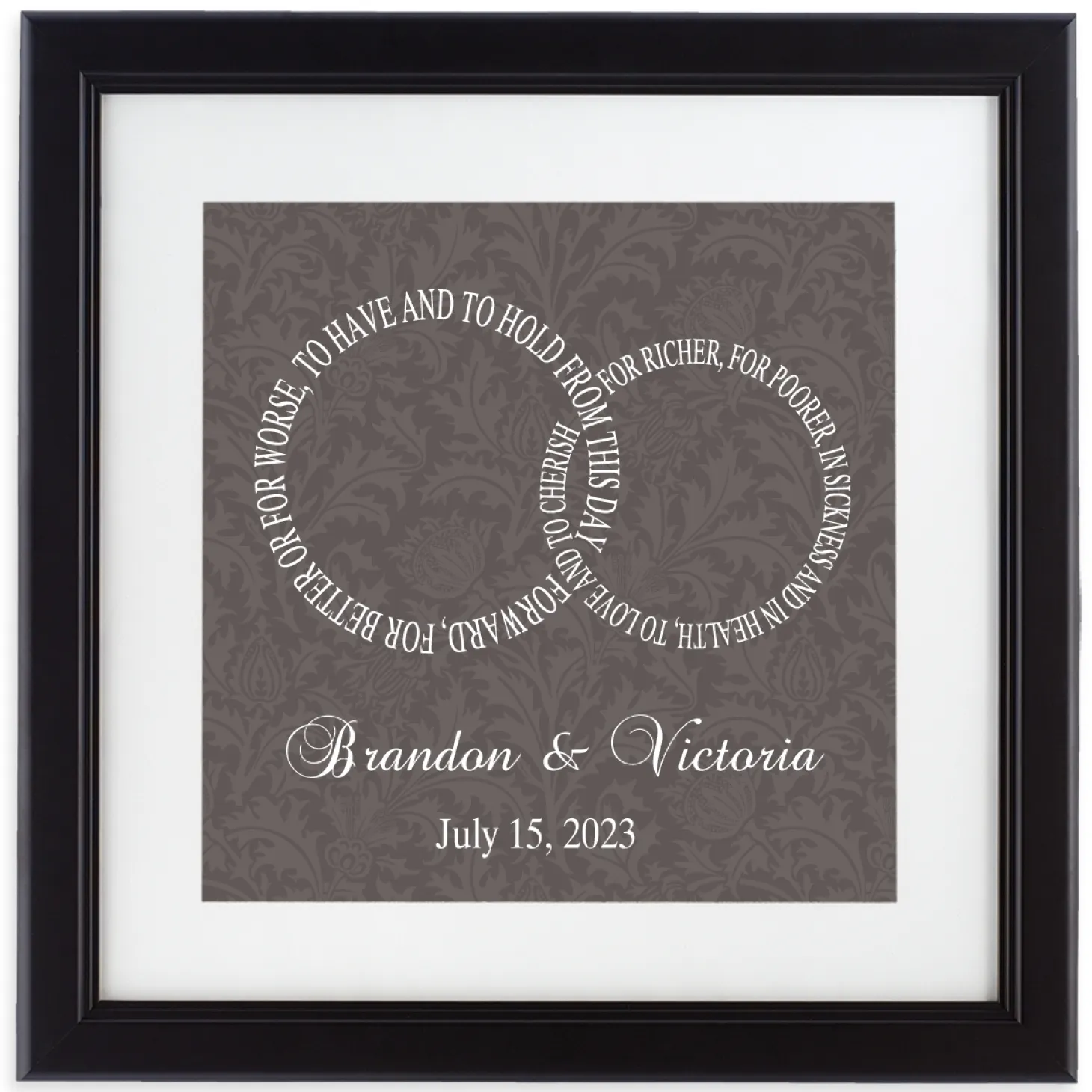 Rings of Love Canvas