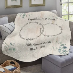 Rings Of Love Quilted Throw