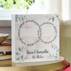 Rings of Love Wood Block