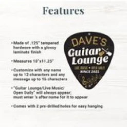 Rock and Roll Guitar Sign