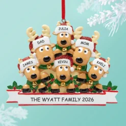 Rocking Reindeer Family Ornament