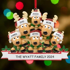 Rocking Reindeer Family Ornament