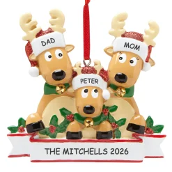 Rocking Reindeer Family Ornament