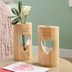 Romantic Heart Bud Vase
