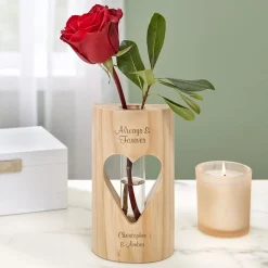 Romantic Heart Bud Vase