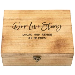 Romantic Wood Keepsake Box