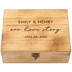 Romantic Wood Keepsake Box