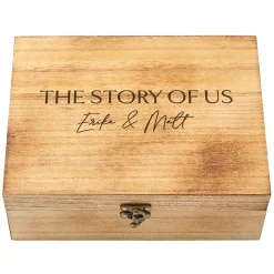 Romantic Wood Keepsake Box