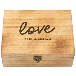 Romantic Wood Keepsake Box