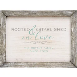 Rooted in Love Barnwood Framed Art