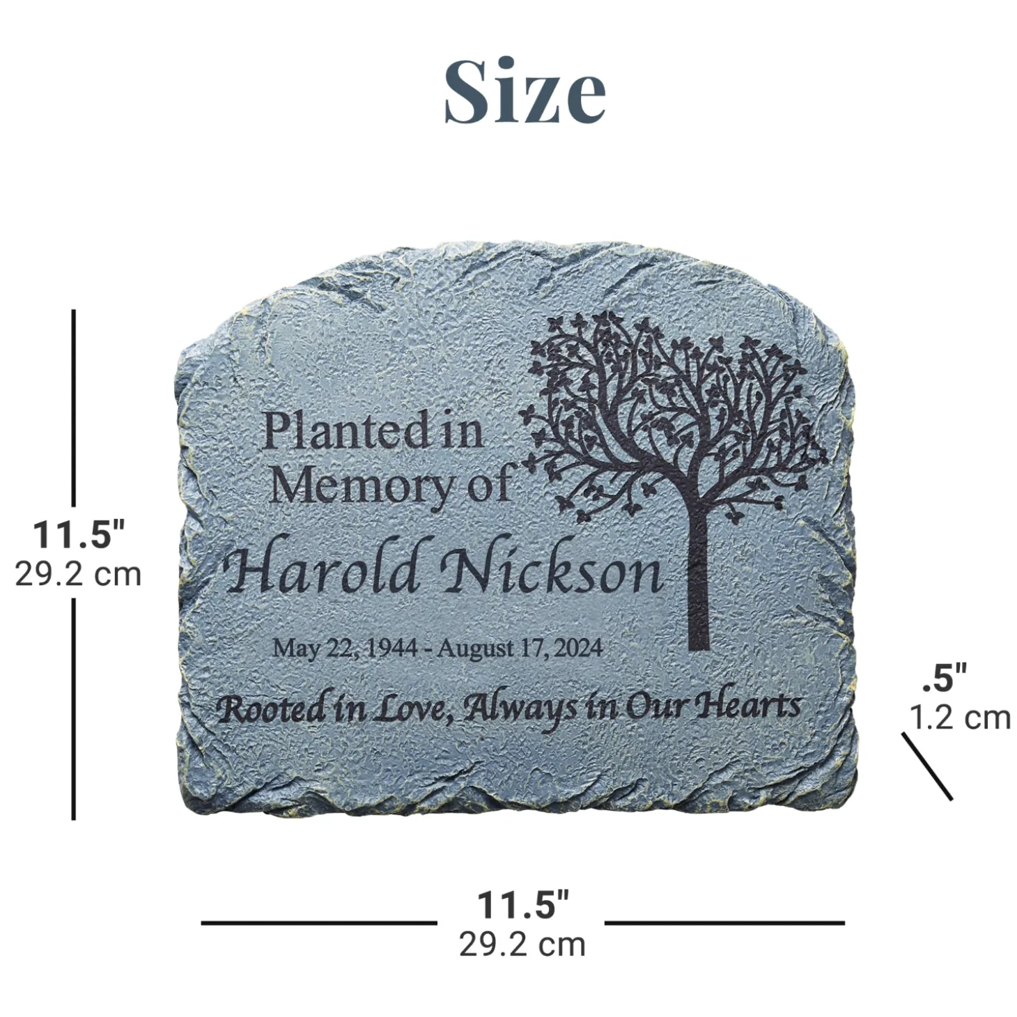 Rooted in Love Memorial Garden Stone