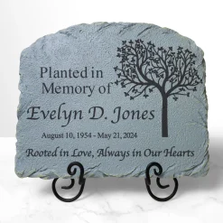 Rooted in Love Memorial Garden Stone