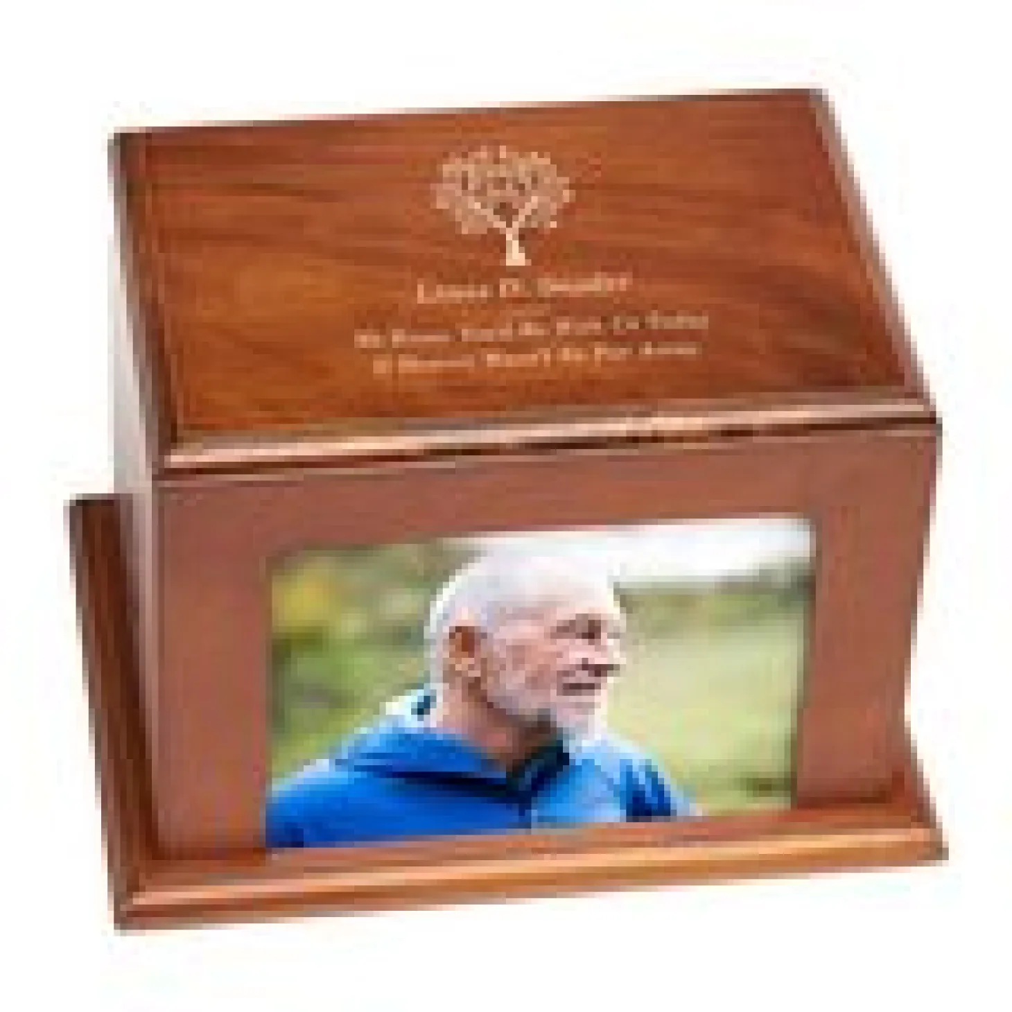 Rooted In Love Wood Frame Cremation Urn