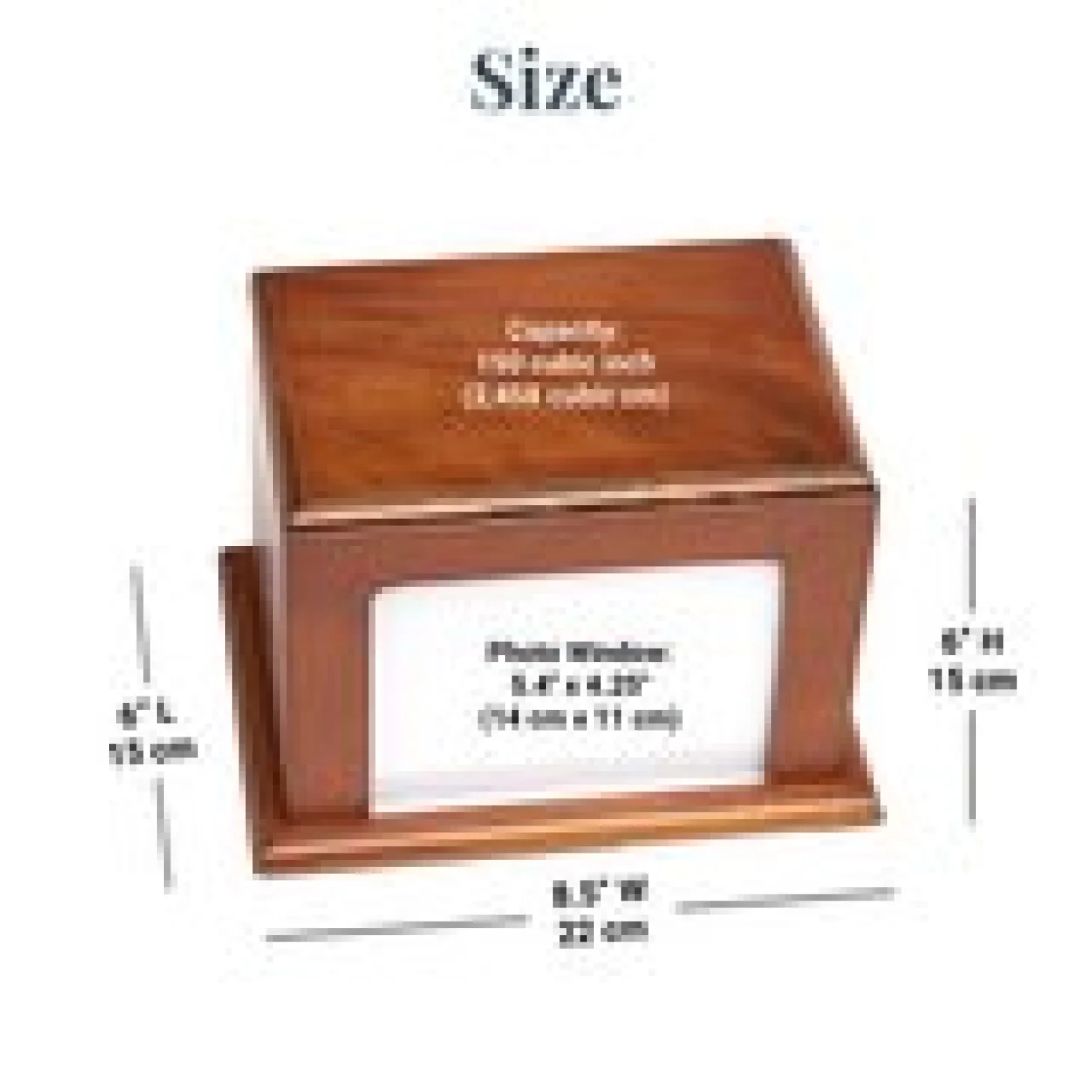 Rooted In Love Wood Frame Cremation Urn
