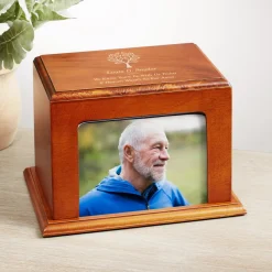 Rooted In Love Wood Frame Cremation Urn
