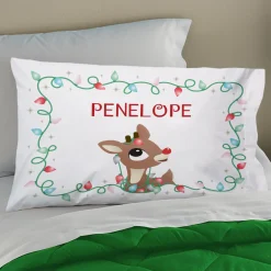 Rudolph® Christmas Lights Pillowcase