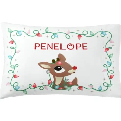 Rudolph® Christmas Lights Pillowcase