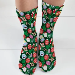 Rudolph® Presents & Things All Over Print Holiday Socks