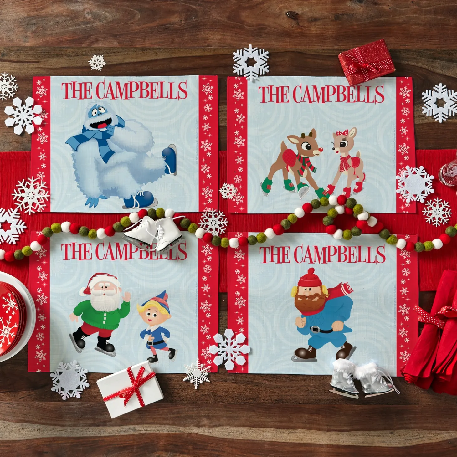 Rudolph® Skating Friends Placemat