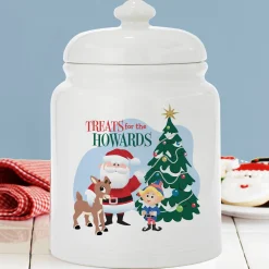 Rudolph® Treats for the Family Ceramic Treat Jar