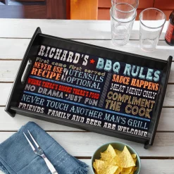 Rules for Great Grilling Wood Tray