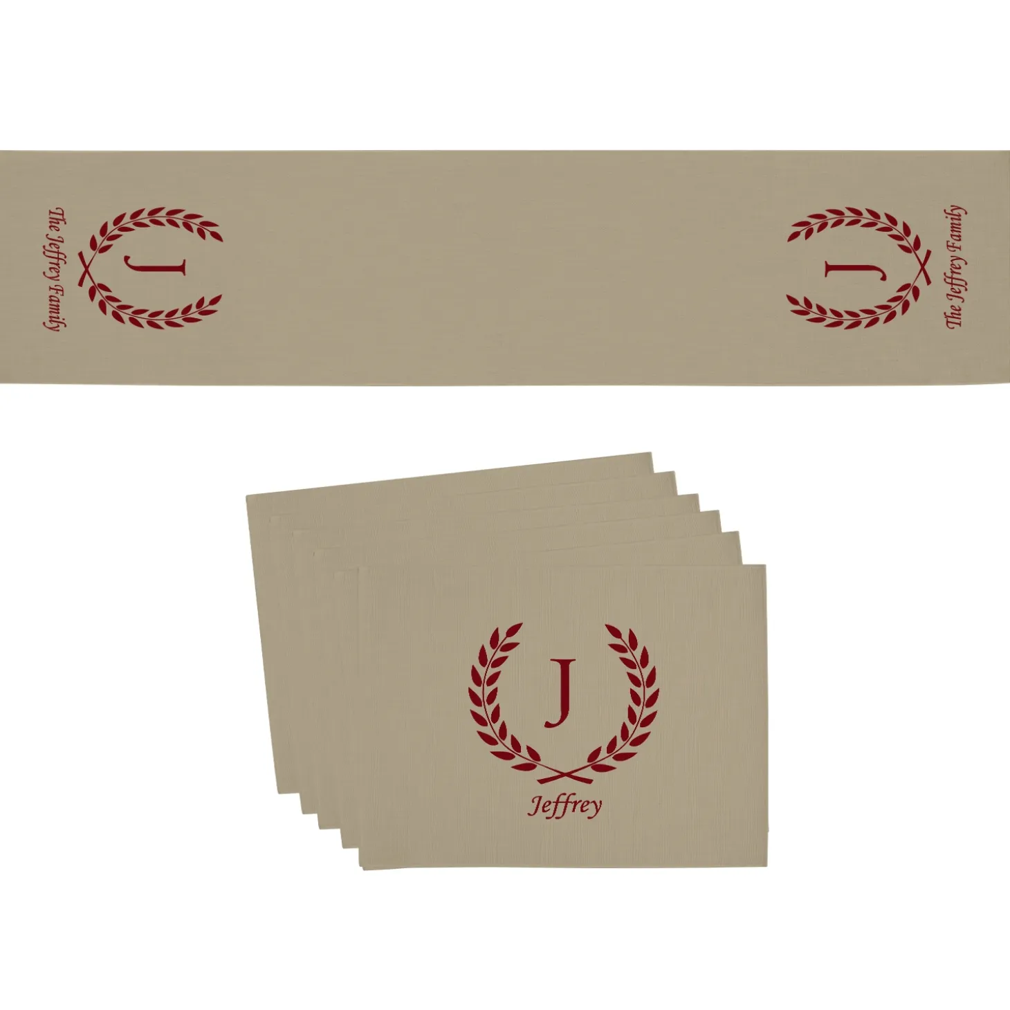 Rustic Charm Table Runner & Placemats