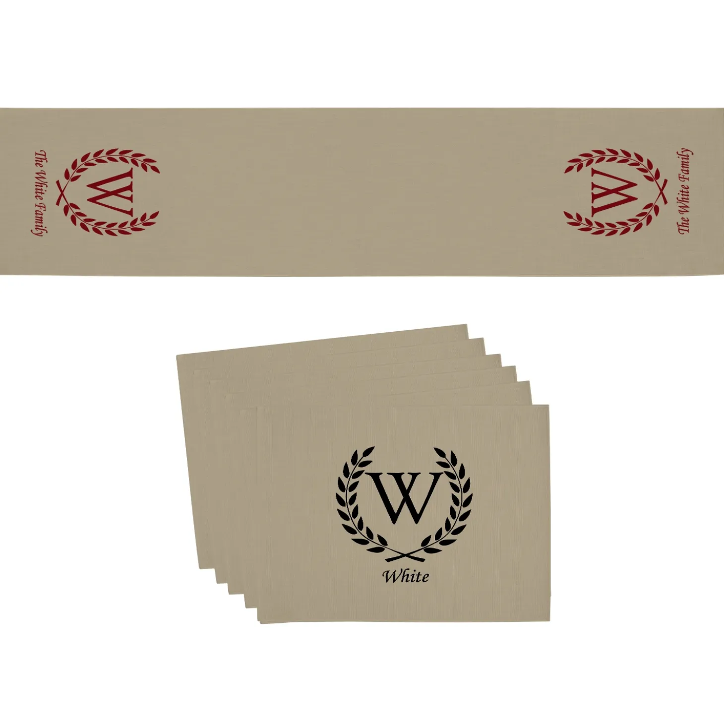 Rustic Charm Table Runner & Placemats