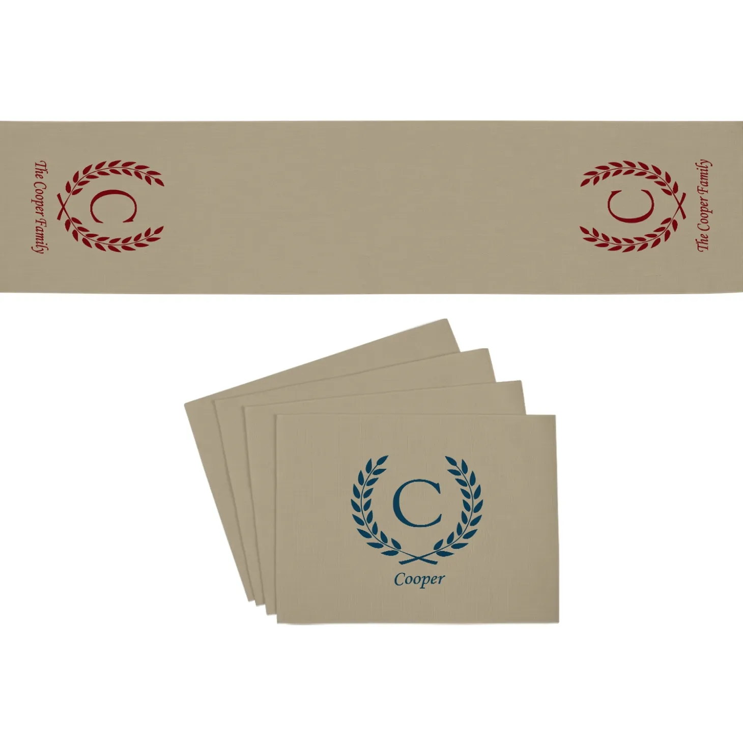 Rustic Charm Table Runner & Placemats