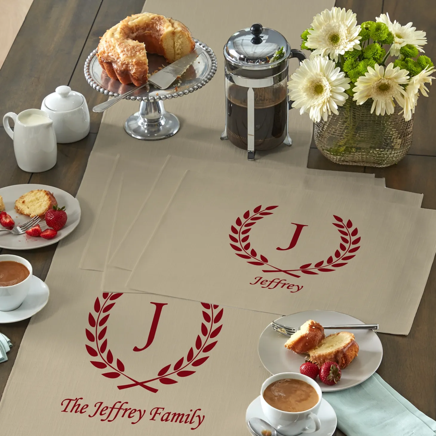Rustic Charm Table Runner & Placemats