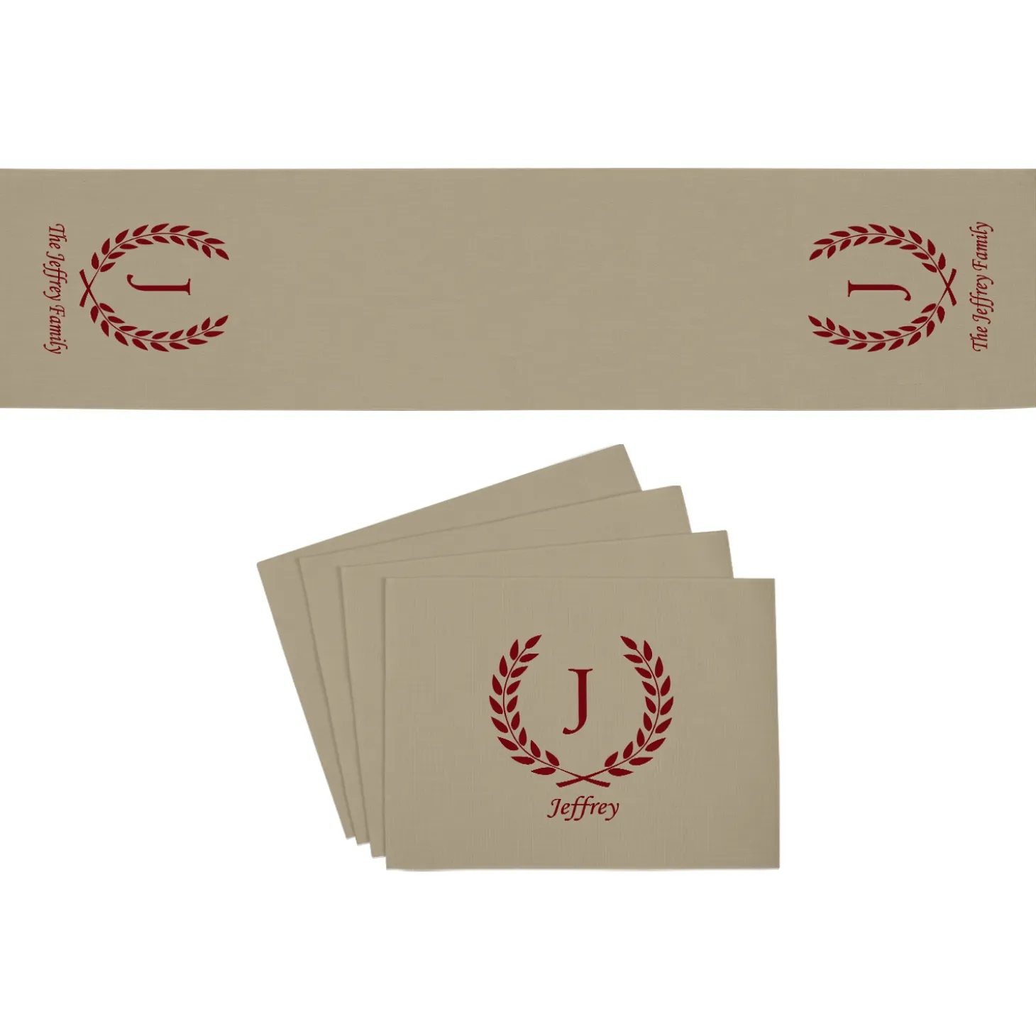 Rustic Charm Table Runner & Placemats