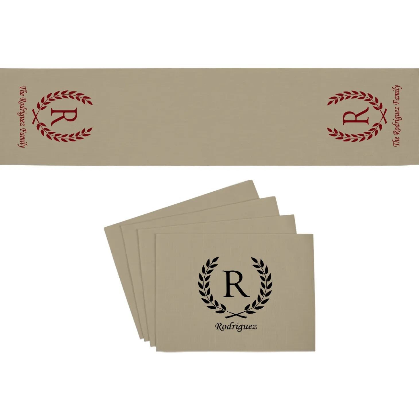 Rustic Charm Table Runner & Placemats