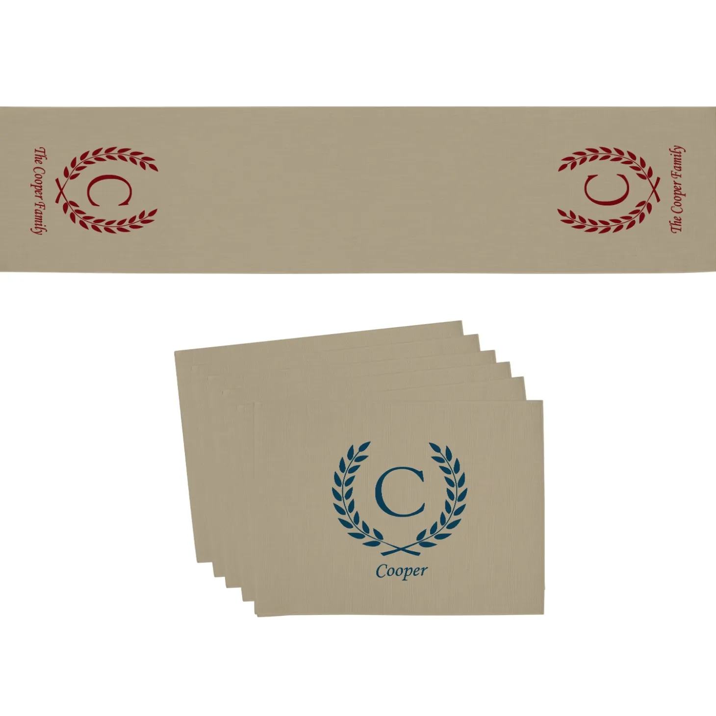 Rustic Charm Table Runner & Placemats