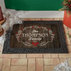 Rustic Christmas Doormat