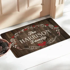 Rustic Christmas Doormat