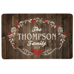 Rustic Christmas Doormat