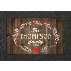Rustic Christmas Doormat